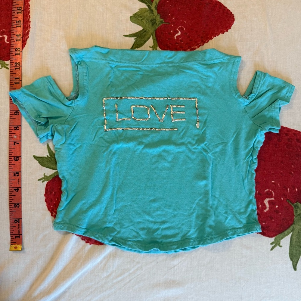 Women's Turquoise Love Top